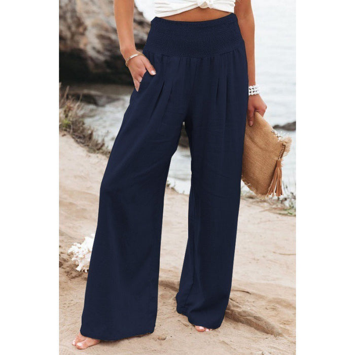 Spring and Summer Leisure Wide Leg Cotton and Hemp Popular Loose Pants for Women