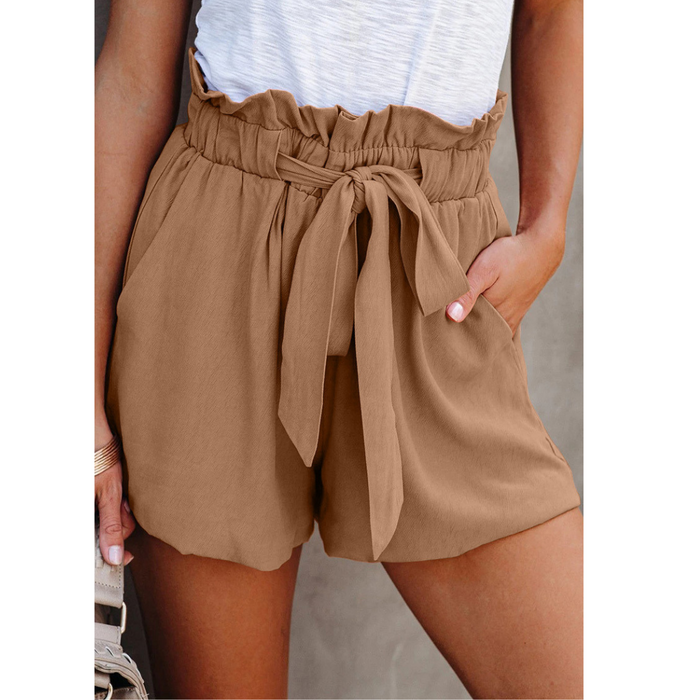 Tight Waisted Lace-Up Shorts
