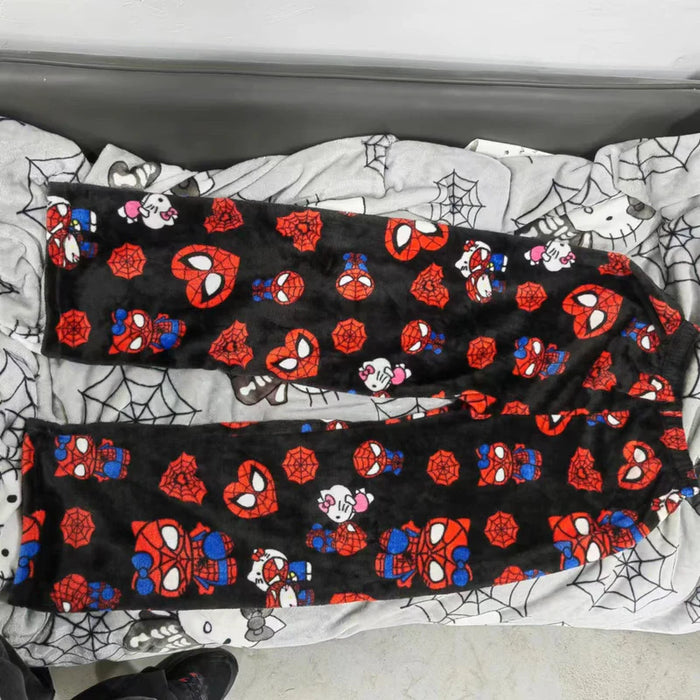 Hello Kitty And Spiderman Printed Pajama