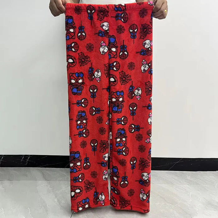 Hello Kitty And Spiderman Printed Pajama