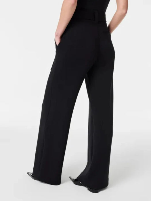 Tailored Trousers With Adjustable Belt