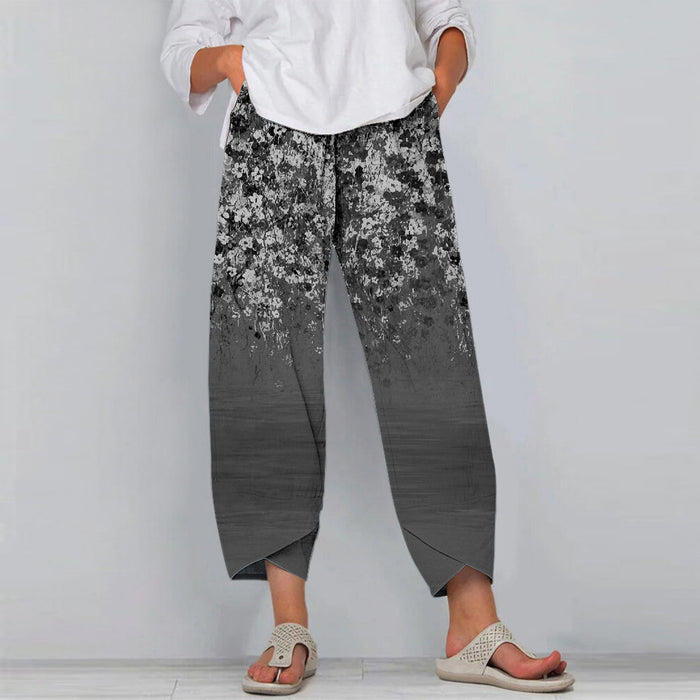 Hipster Small Floral Sportswear Pants