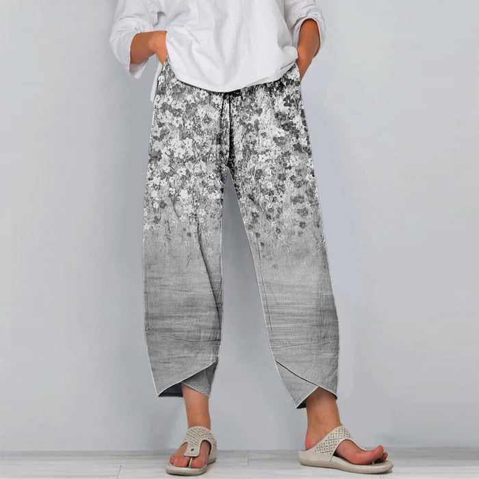 Hipster Small Floral Sportswear Pants