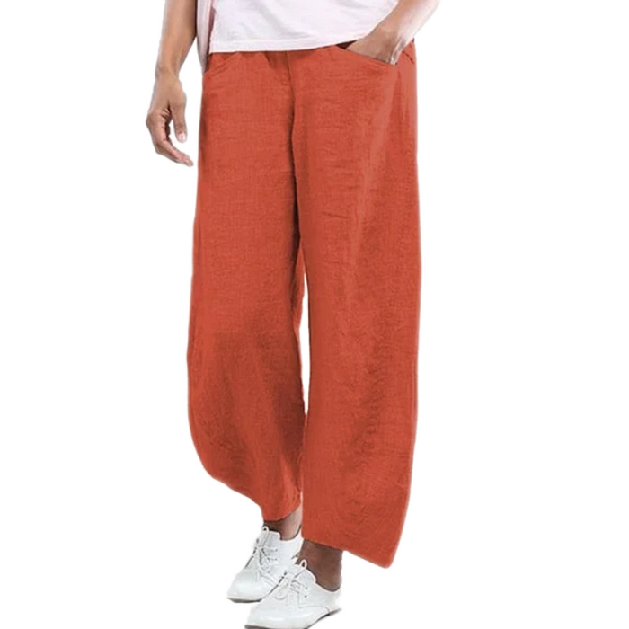 Vintage Striped Asymmetrical Comfy Pants