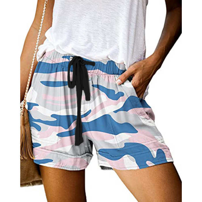 Camouflage Style Wide Summer Shorts