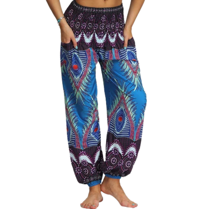 Peacock Yoga Pants